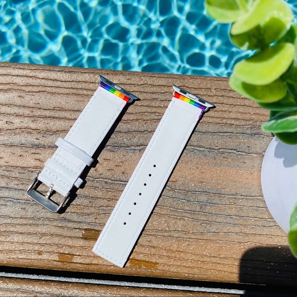 Rainbow Apple Watch Band Nylon PRIDE 38/40 42/44 - Picture 4 of 4